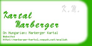 kartal marberger business card